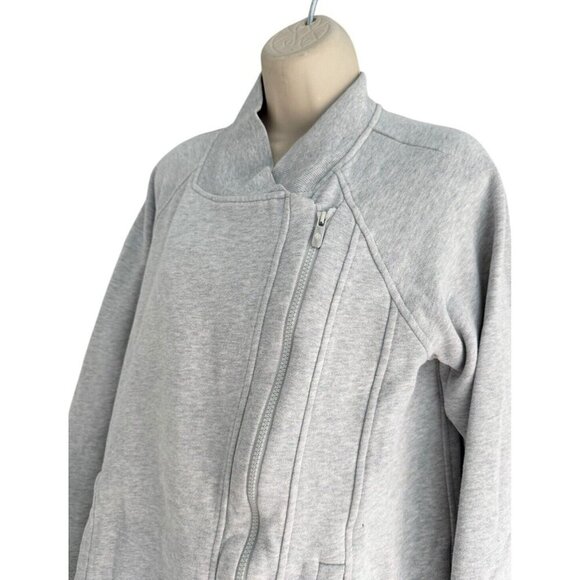 Lululemon Back To It Wrap Jacket in Heathered Vapor Woman's Sz 6 - Picture 5 of 12